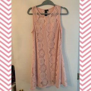 Pastel Pink short lace dress